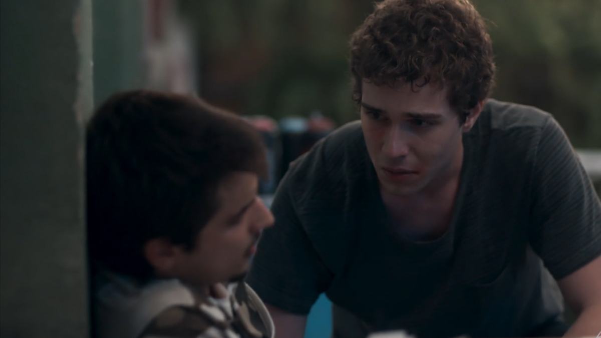 Lipe (Gabriel Calamari) e Gabriel (Luis Galves) em Malhação