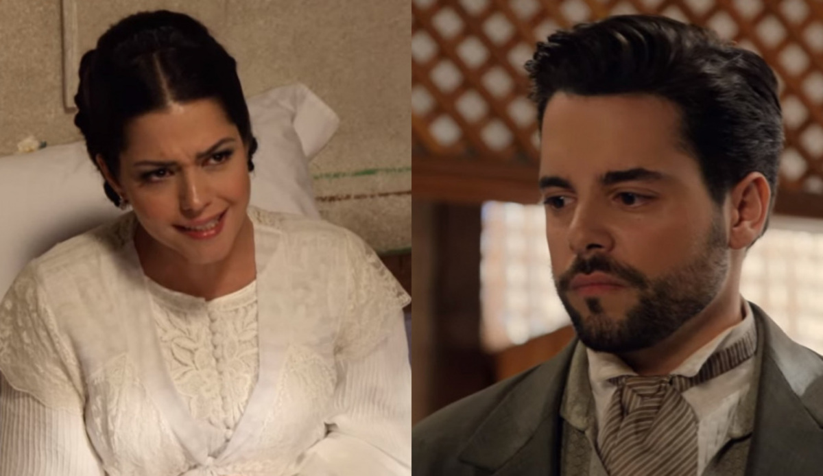 Maria Isabel (Thaís Fersoza) e Miguel (Pedro Carvalho) de Escrava Mãe
