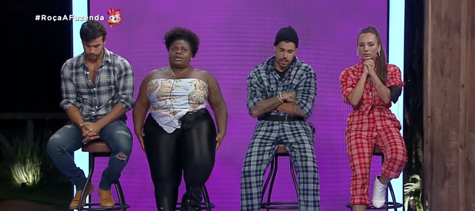 Mariano, Jojo, Lipe e Stéfani em A Fazenda