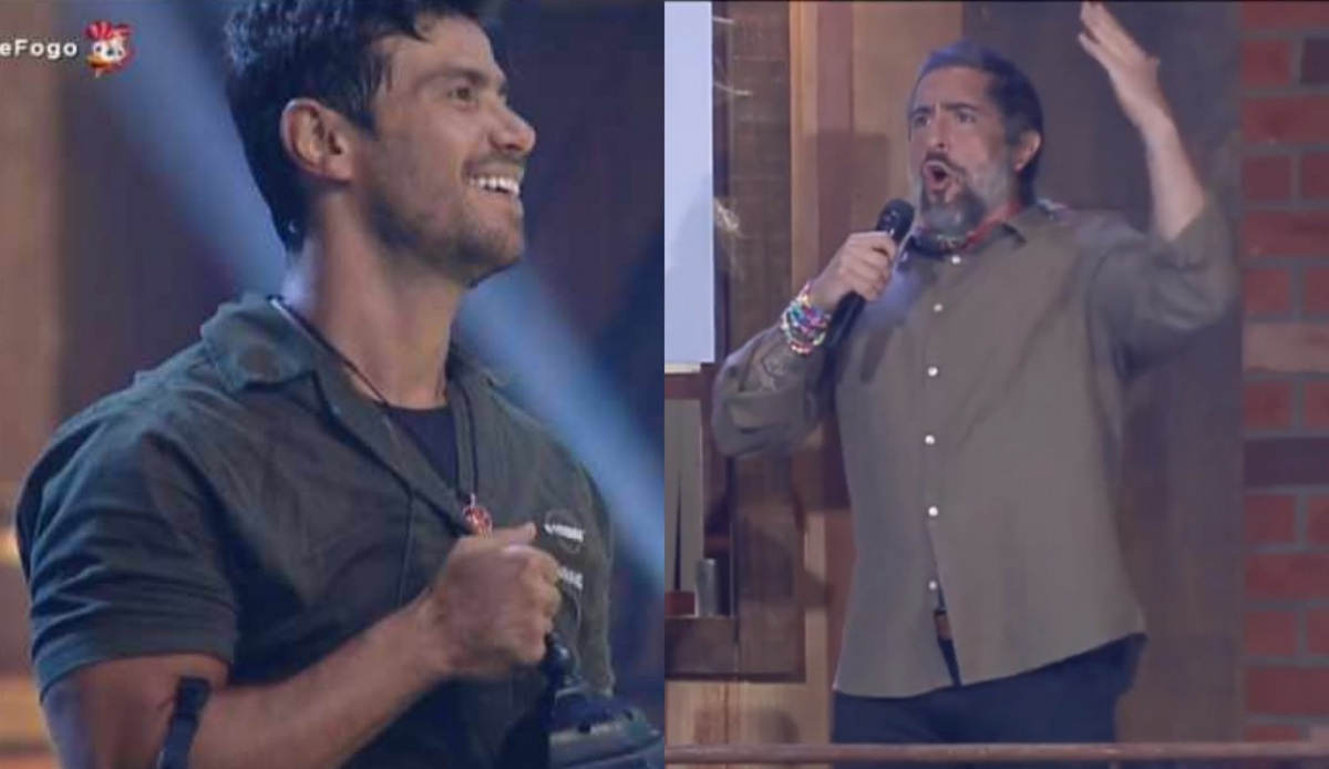 Mariano e Marcos Mion em A Fazenda