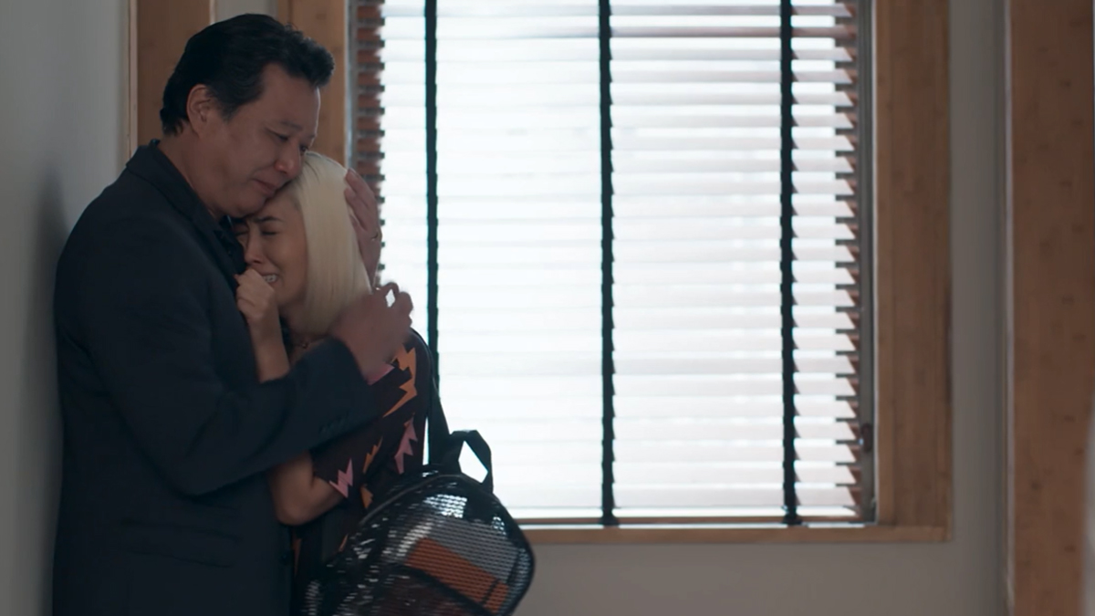 Noboru (Carlos Takeshi) e Tina (Ana Hikari) em Malhação