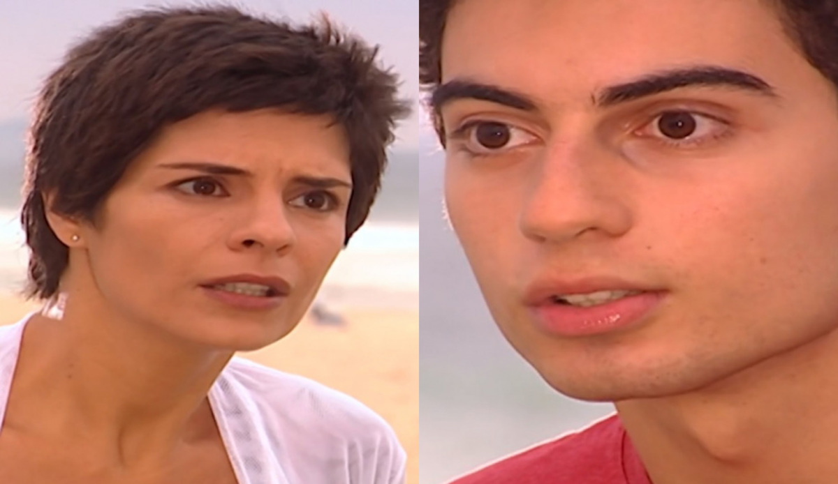 Raquel (Helena Ranaldi) e Fred (Pedro Furtado) de Mulheres Apaixonadas
