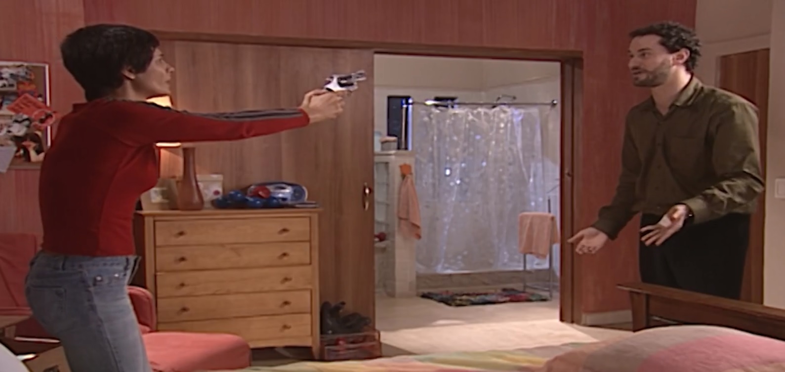 Raquel (Helena Ranaldi) e Marcos (Dan Stulbach) de Mulheres Apaixonadas