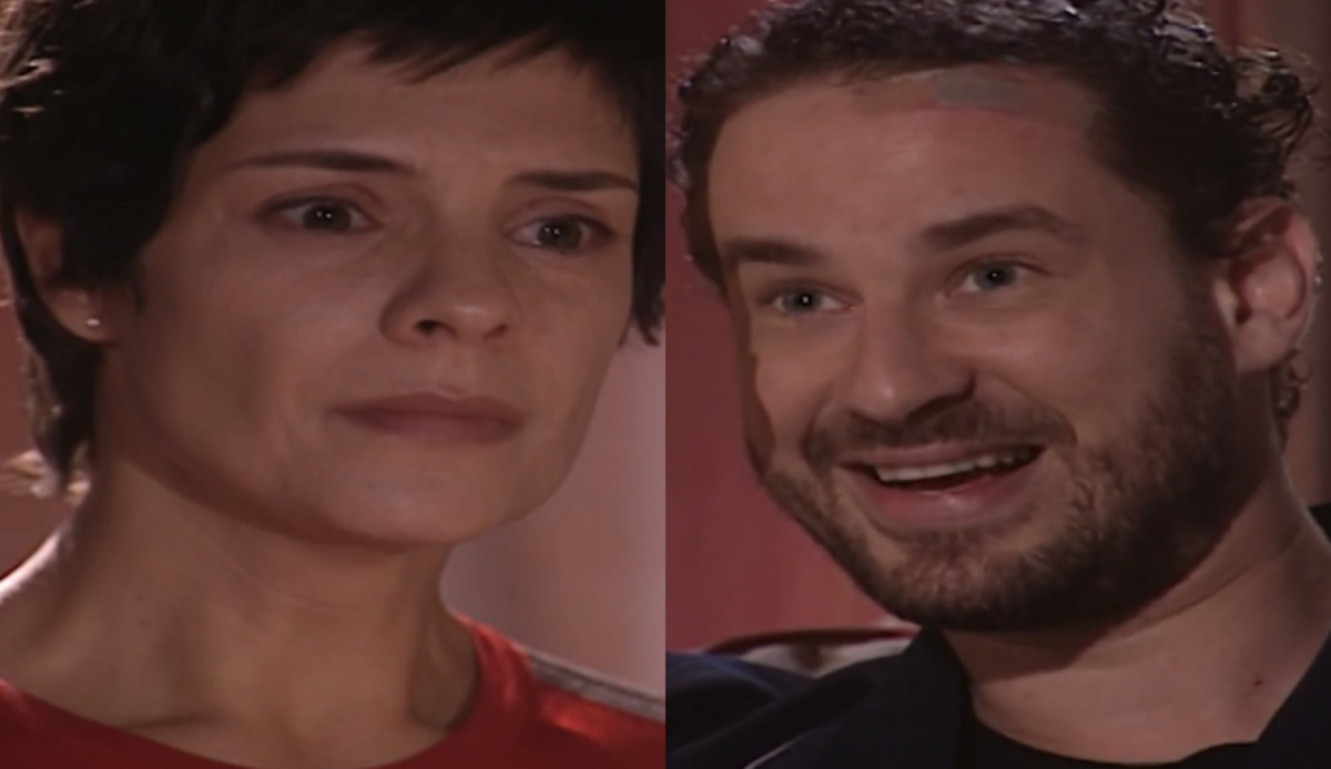 Raquel (Helena Ranaldi) e Marcos (Dan Stulbach) de Mulheres Apaixonadas