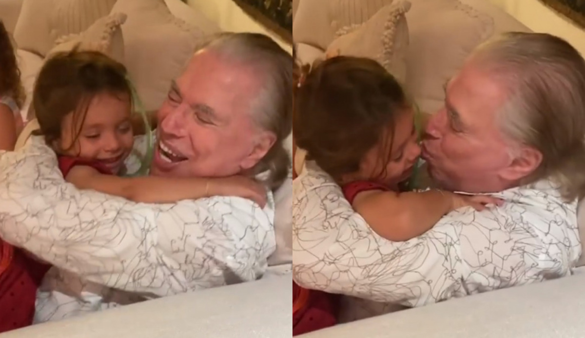 Silvio Santos e Jane, filha de Patrícia Abravanel
