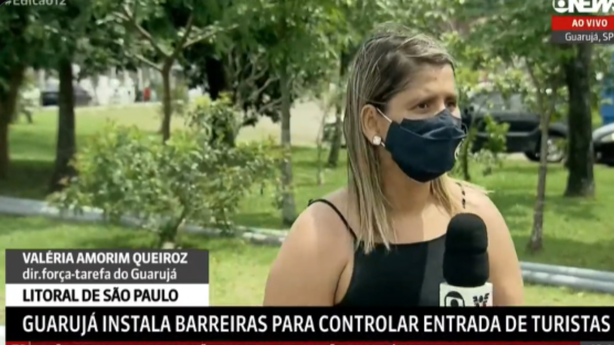 Valéria Amorim Queiroz na GloboNews