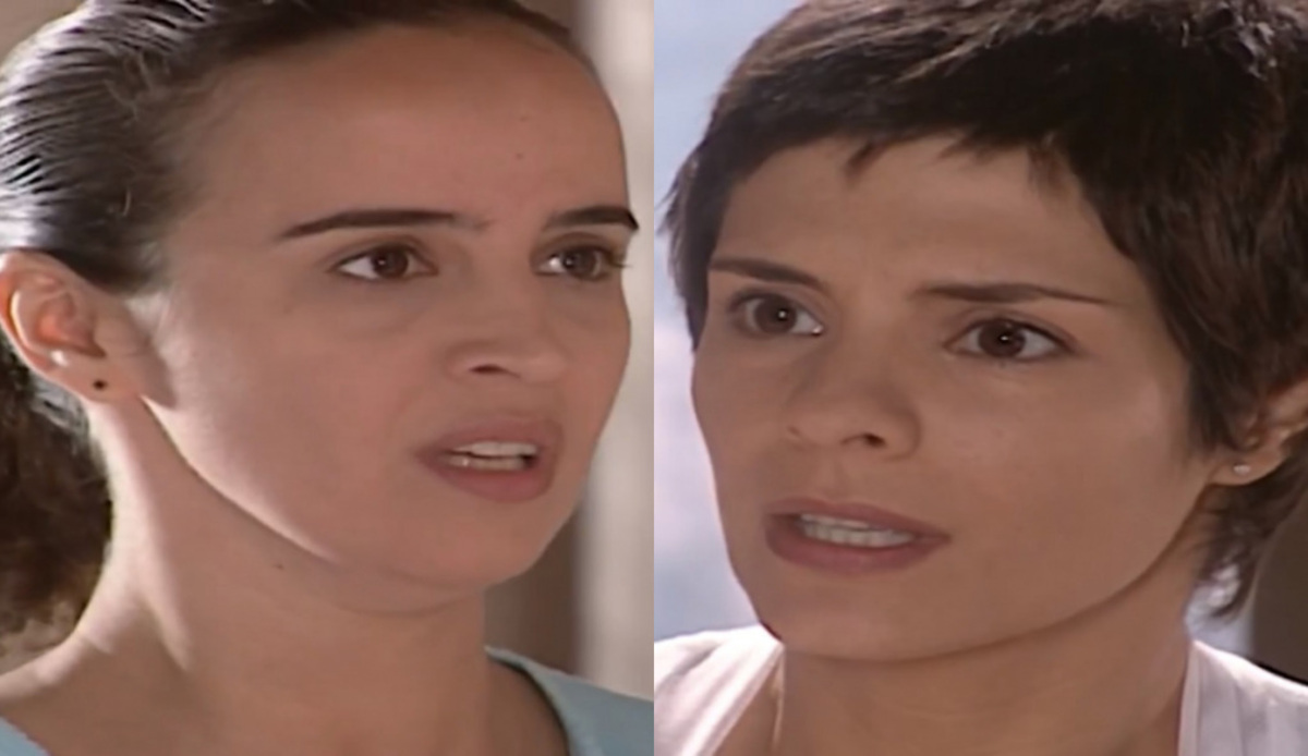 Yvone (Arlete Heringer) e Raquel (Helena Ranaldi) de Mulheres Apaixonadas