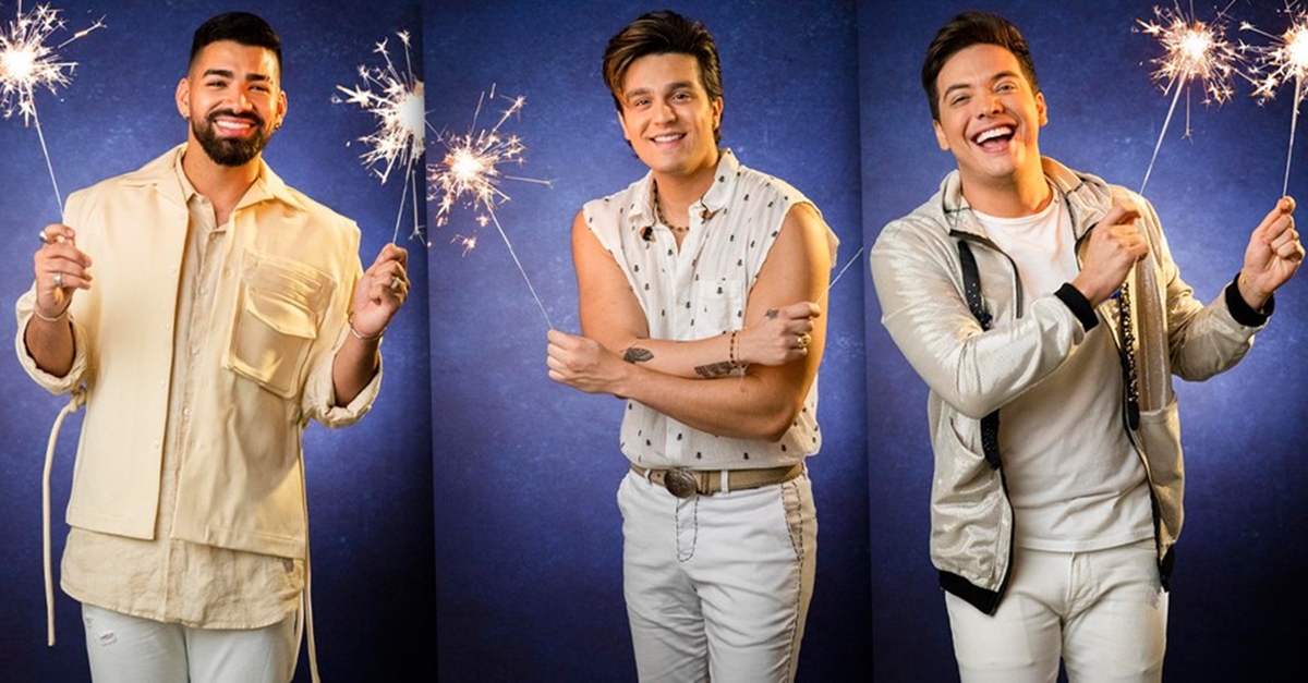 Dilsinho, Luan Santana e Weslley Safadão (Divulgação: TV Globo)