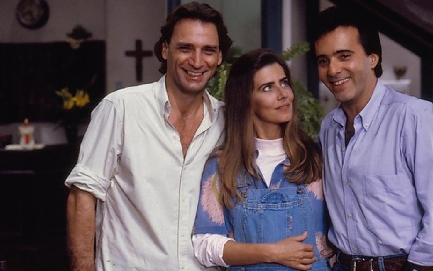 Herson Capri, Maitê Proença e Tony Ramos na novela Felicidade (Divulgação / Globo)