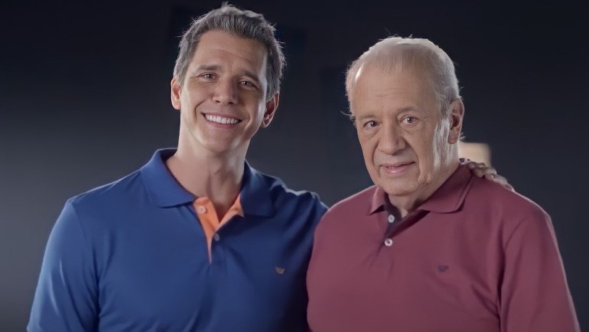Marcio Garcia e o pai, Carlos Alberto Machado (Foto: Divulgação)
