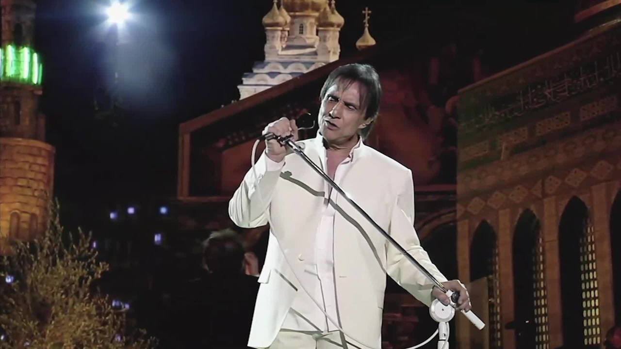 Roberto Carlos no show Emoções em Jerusalém (Reprodução / Twitter)
