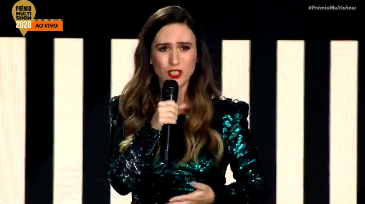 RedeTV! processa Tata Werneck por piada no Prêmio Multishow (Reprodução: Multishow)