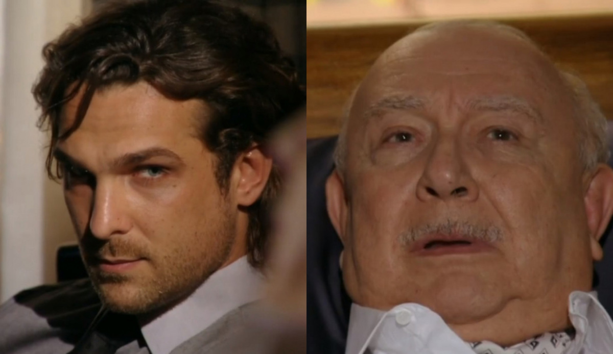 Alberto (Igor Rickli) e Dionísio (Sérgio Mamberti) de Flor do Caribe