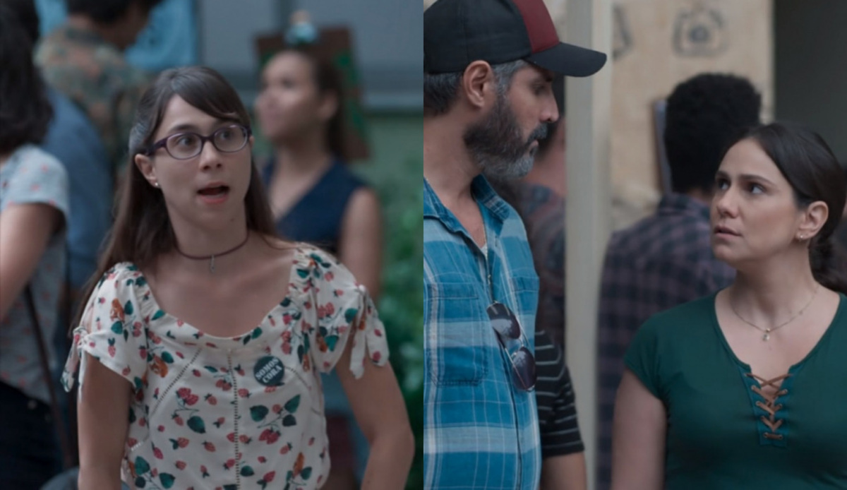 Benê (Daphne Bozaski), Cícero (Luciano Pontes) e Josefina (Aline Fanju) de Malhação Viva a Diferença