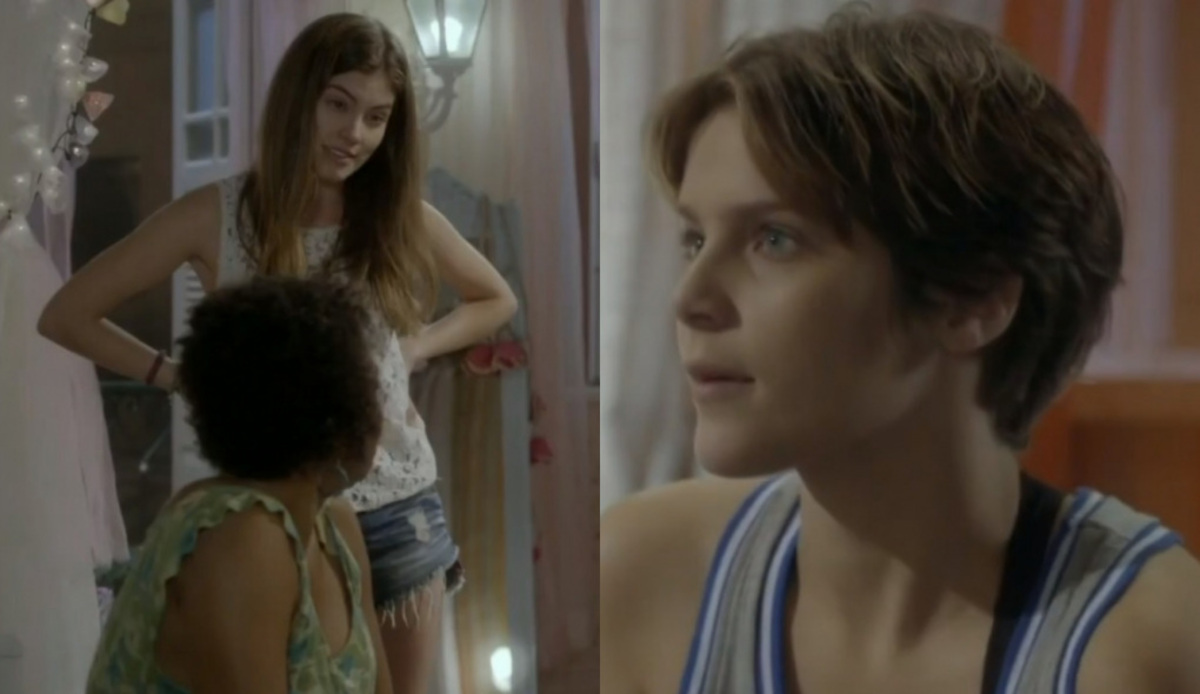 (Bruna Hamú), Bete (Edvana Carvalho) e Karina (Isabella Santoni) de Malhação Sonhos