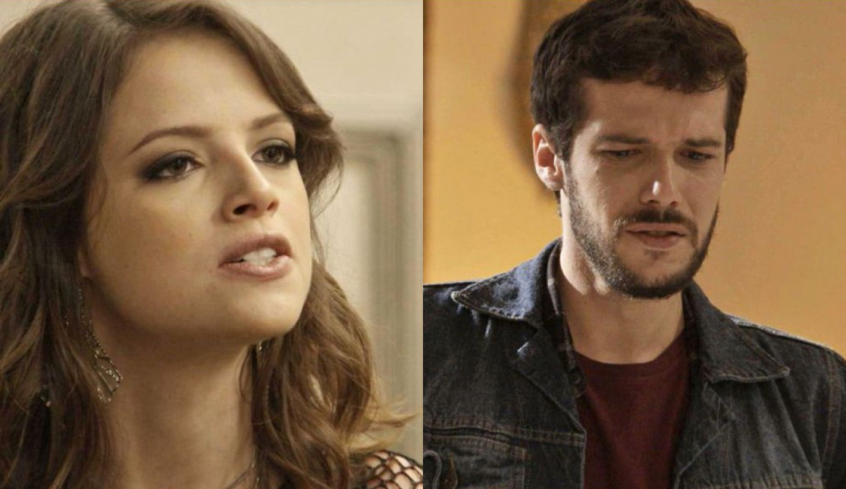 Camila (Agatha Moreira) e Giovanni (Jayme Matarazzo) de Haja Coração
