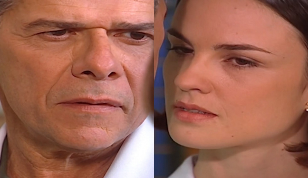 César (José Mayer) e Laura (Carolina Kasting) de Mulheres Apaixonadas