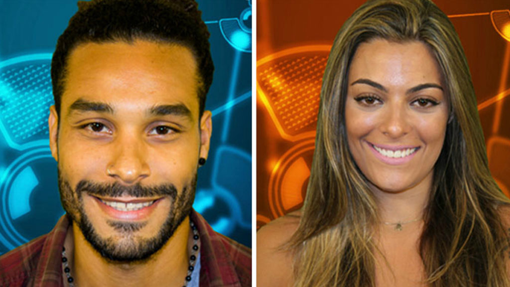 Daniel Echaniz e Monique Amin, do BBB 12