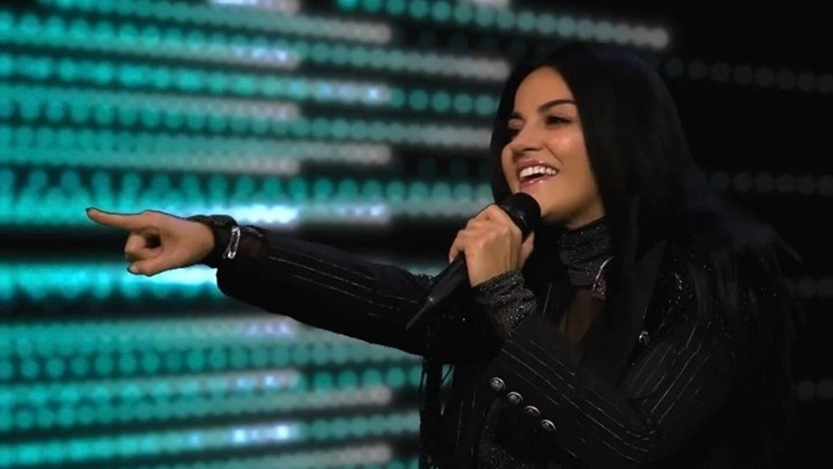 Maite Perroni protagoniza Triunfo do Amor, em transmissão no SBT (Reprodução: YouTube)