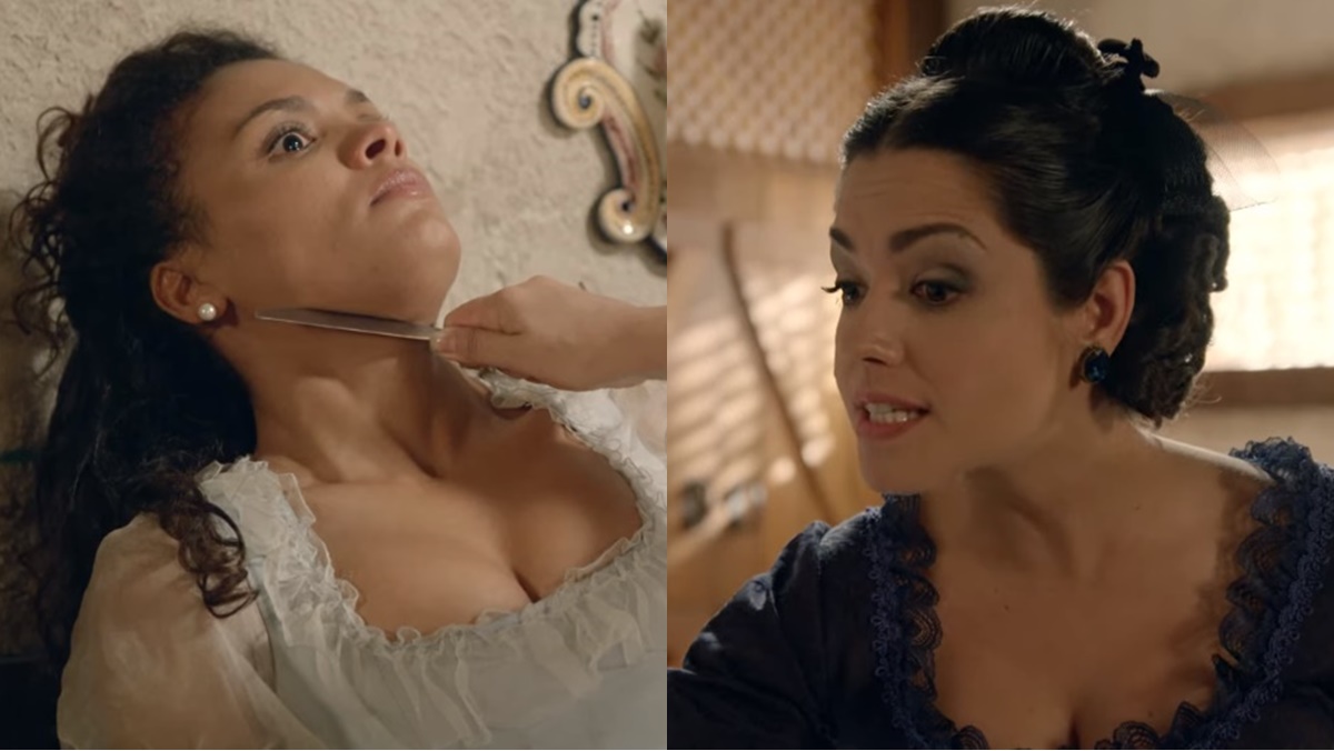Esméria é atacada por Maria Isabel (Reprodução: Record TV)