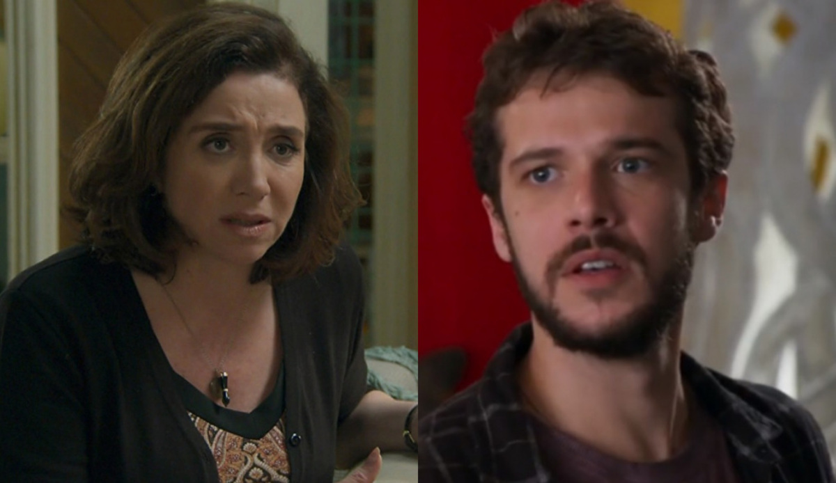 Francesca (Marisa Orth) e Giovanni (Jayme Matarazzo) de Haja Coração