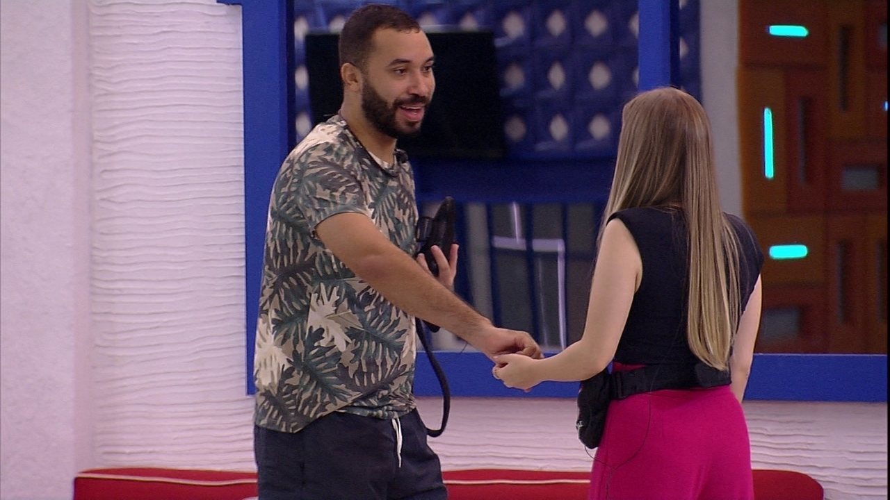 Gilberto e Carla Diaz no BBB 21