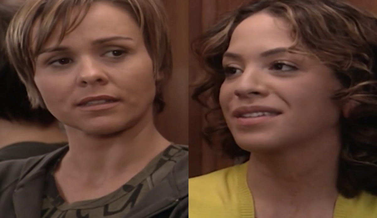 Heloísa (Giulia Gam) e Vidinha (Júlia Almeida) de Mulheres Apaixonadas