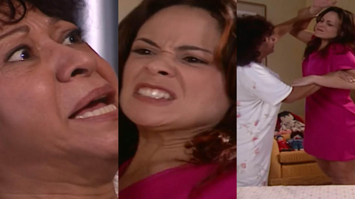 Inês (Manoelita Lustosa) e Fernanda (Vanessa Gerbelli) de Mulheres Apaixonadas