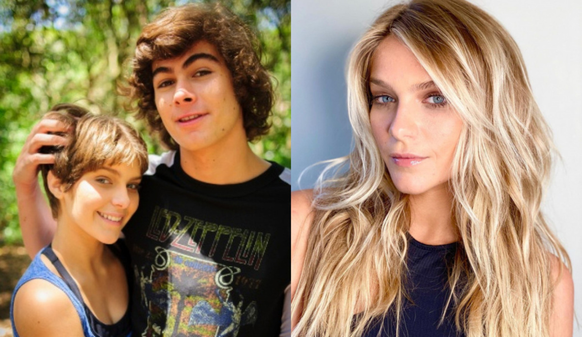 Isabella Santoni com Rafael Vitti na época de Malhação e atualmente