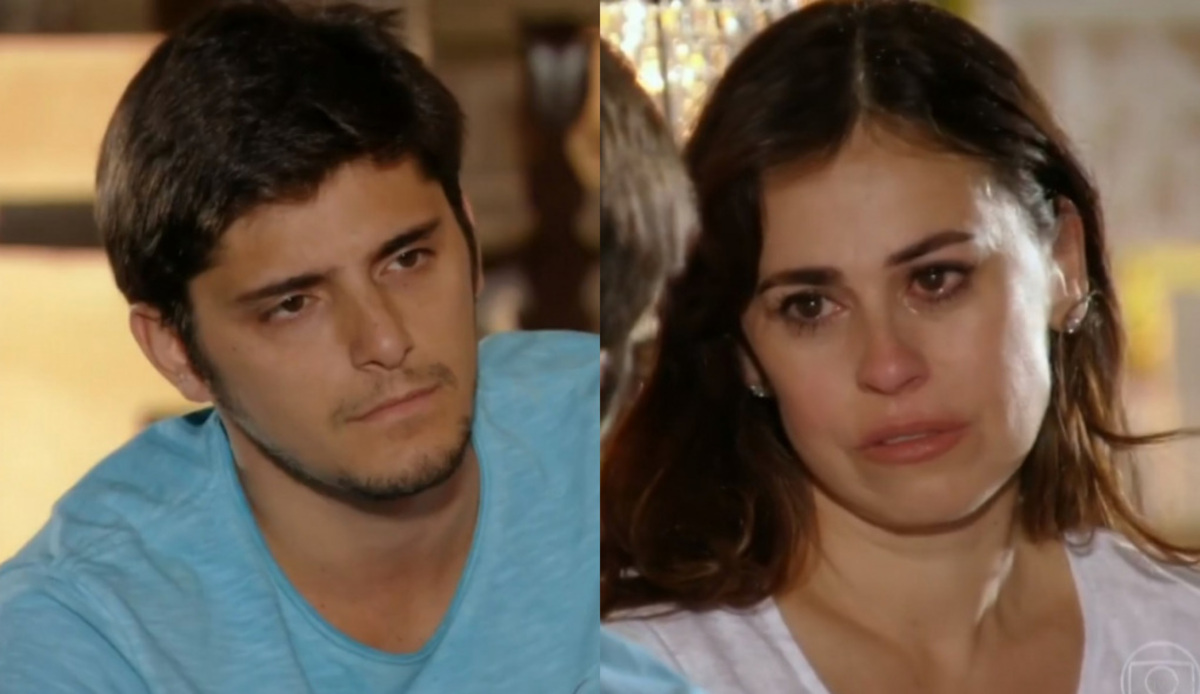 Juliano (Bruno Gissoni) e Natália (Daniela Escobar) de Flor do Caribe