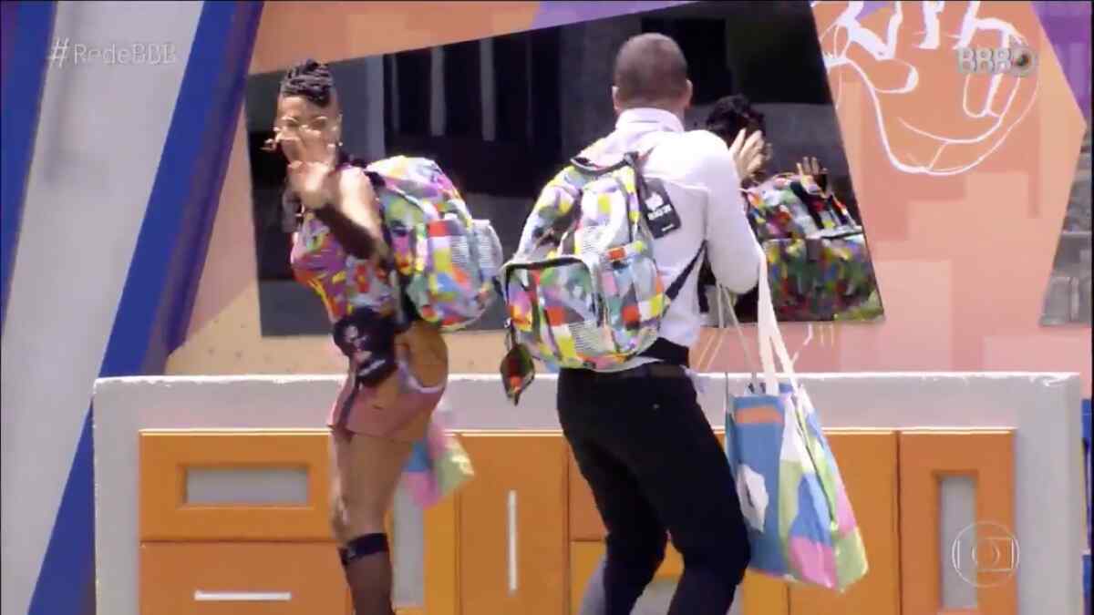 Karol Conká e Gilberto chegando no BBB 21