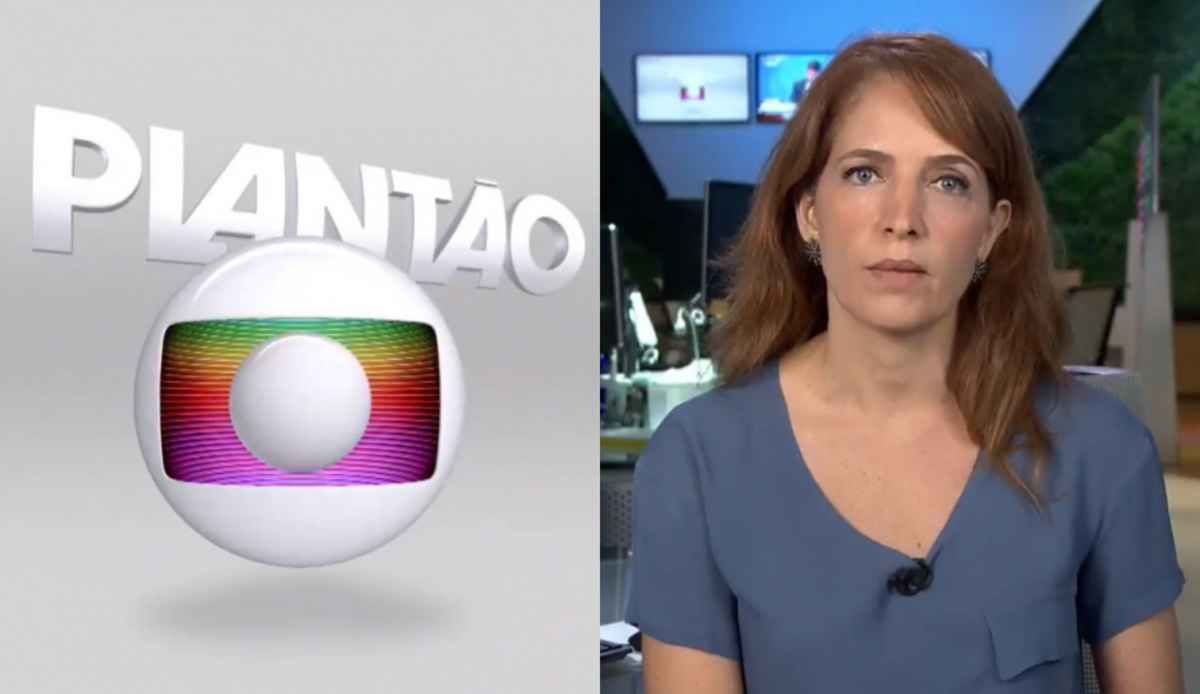 Poliana Abritta no plantão da Globo
