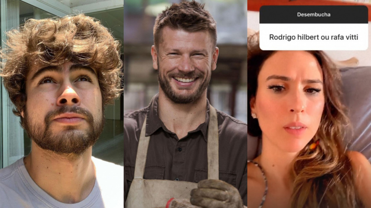 Rafael Vitti, Rodrigo Hilbert e Tatá Werneck