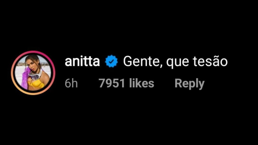Anitta sobre Arthur do BBB 21