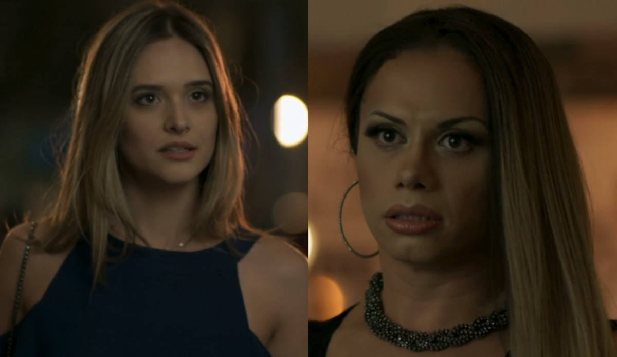Simone (Juliana Paiva) e Elis (Silvero Pereira) de A Força do Querer