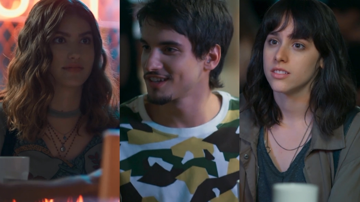Lipe, Lica e Samanta em cena de Malhação - Viva a Diferença (Reprodução: Globo)