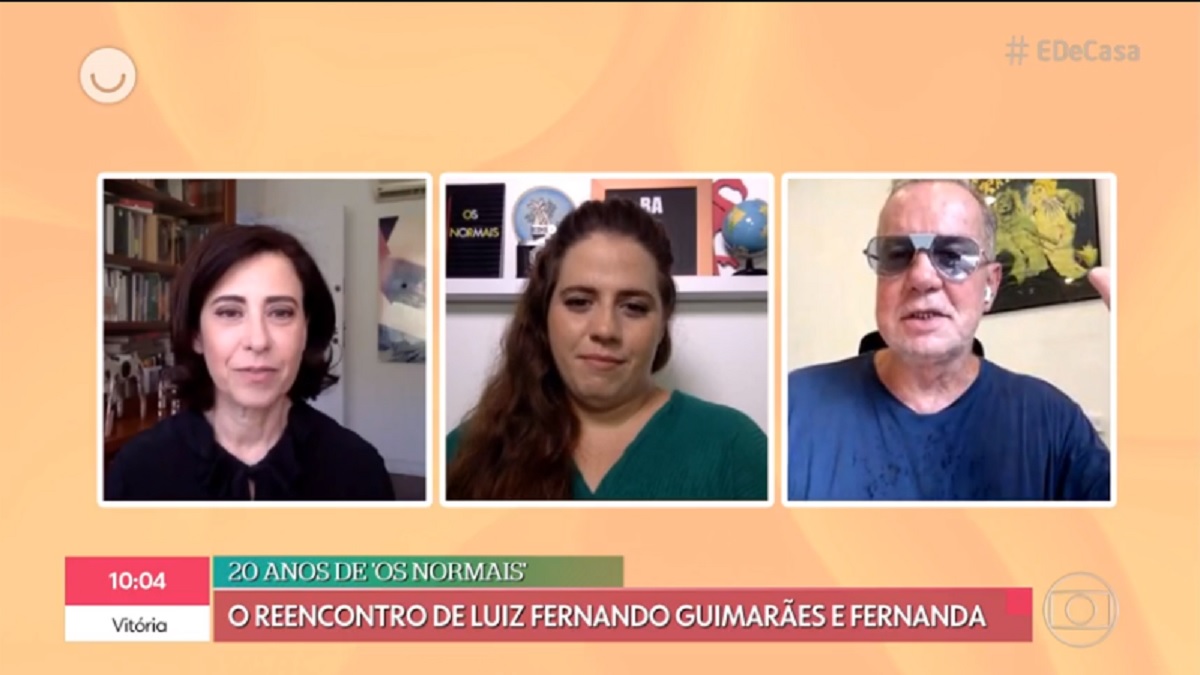 Fernanda Torres e Luiz Fernando Guimarães, no É de Casa
