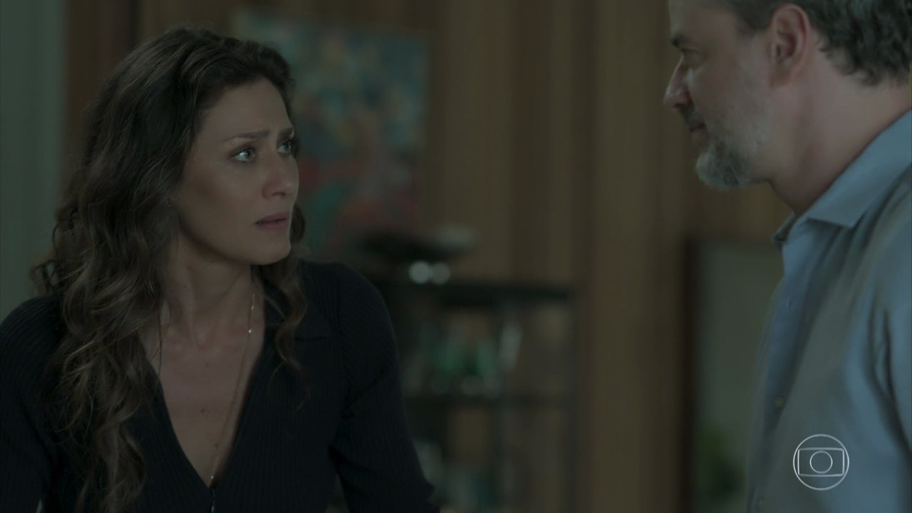 Joyce (Maria Fernanda Cândido) e Eugênio (Dan Stulbach), em A Força do Querer