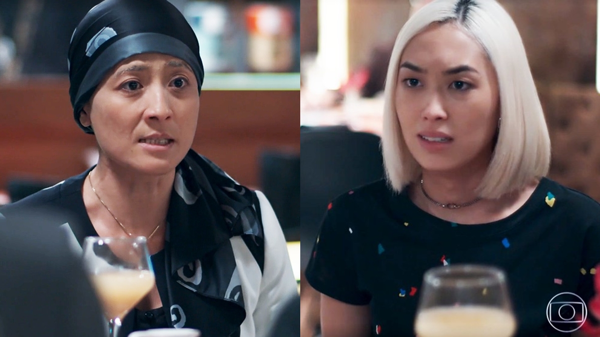 Tina (Ana Hikari) discute com a mãe em Malhação - Viva a Diferença (Foto: Globo)