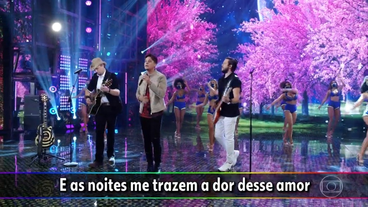 KLB se apresenta de surpresa no Domingão do Faustão (Reprodução: Globo)
