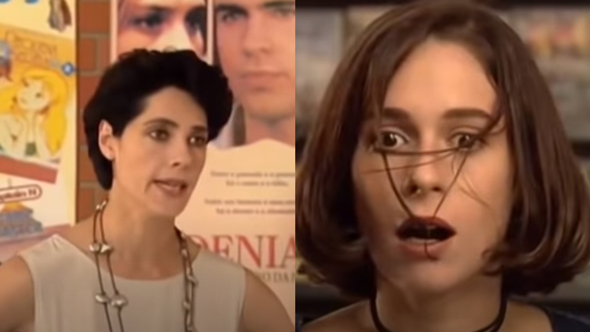 Lisa e Diná se esbofeteiam (Reprodução: Globo)