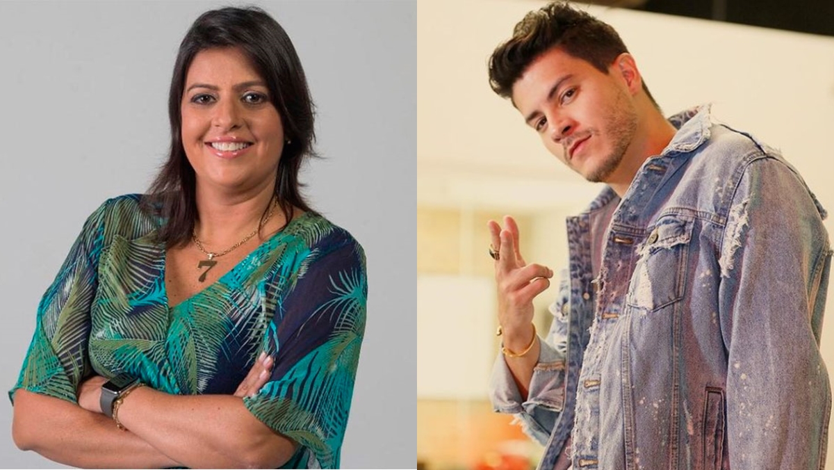 Fábia Oliveira é desmentida por Arthur Arguiar sobre demissão na Record TV (Foto: montagem/Observatório da TV)