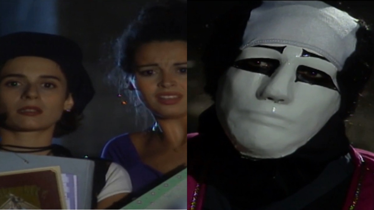 Lisa e Carmem são salvas pelo sombra (Reprodução: Globo)