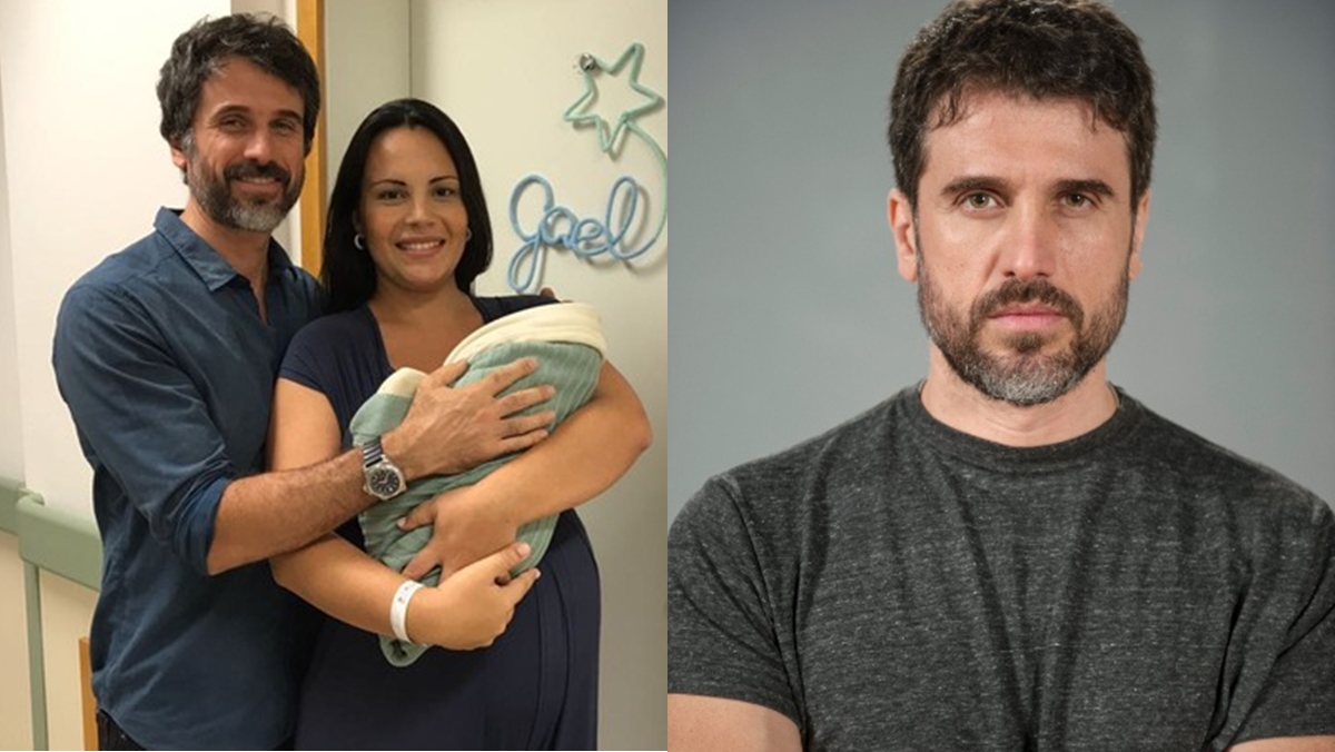 Eriberto Leão com Andréa Leal e o filho, Gael (Foto: O Globo)