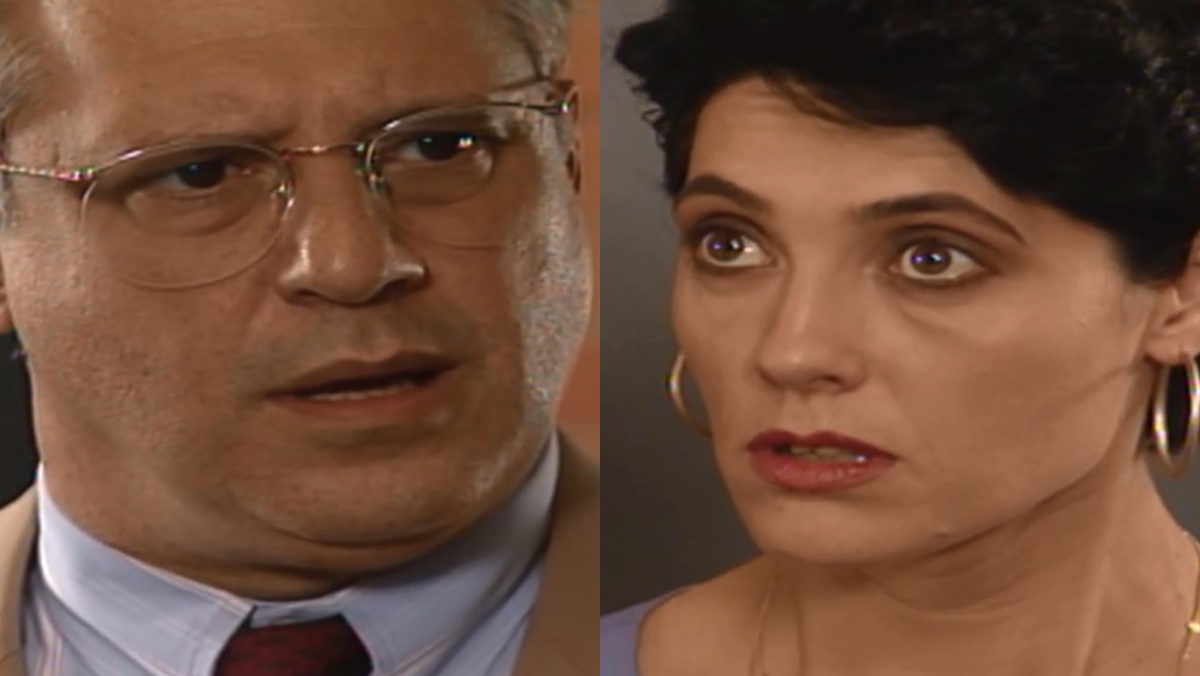 Otávio se surpreende com atitude de Diná (Reprodução: Globo)