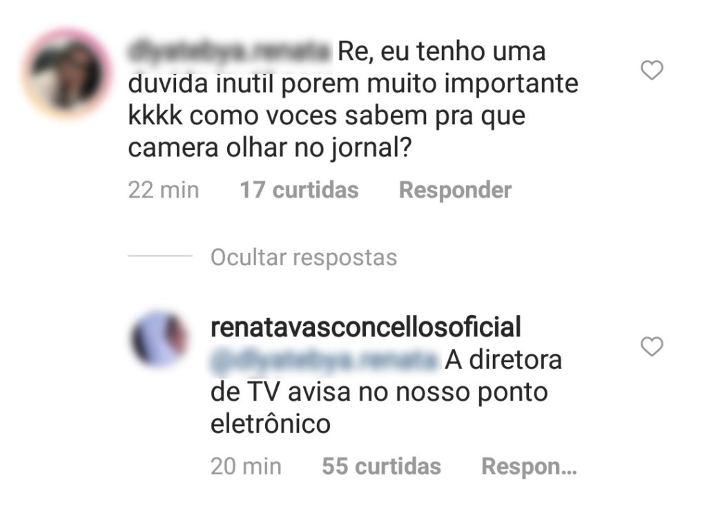 Post de Renata Vasconcellos