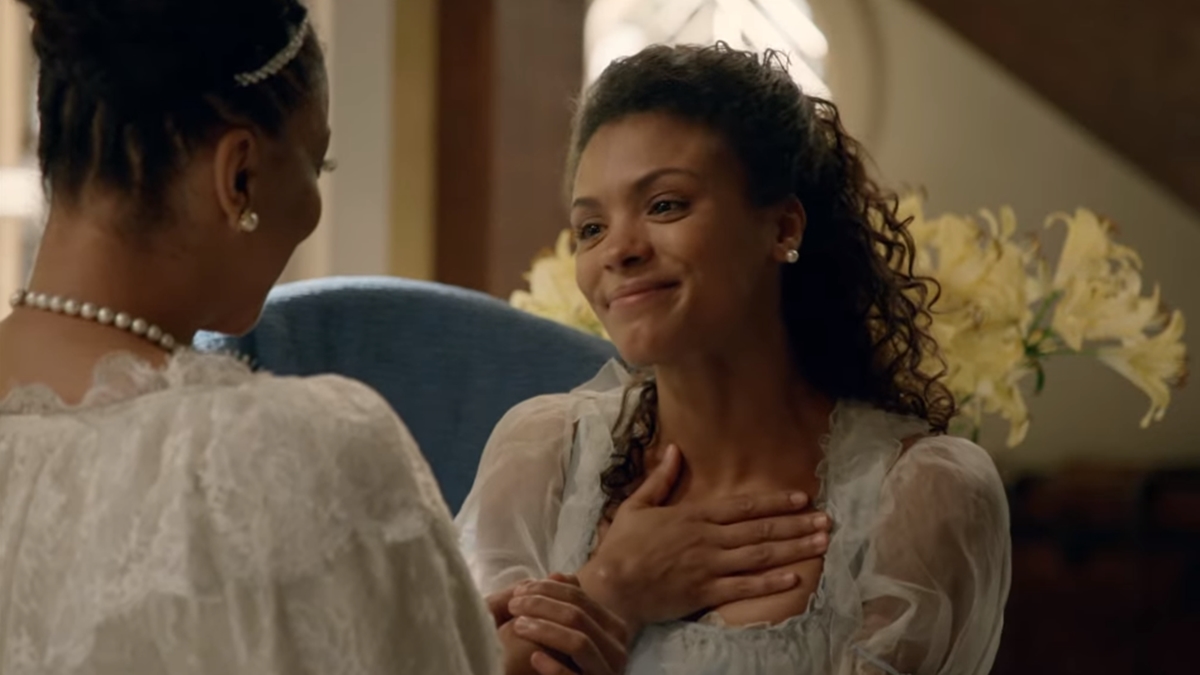 Esméria vira sinhá em Escrava Mãe (Reprodução: Record TV)