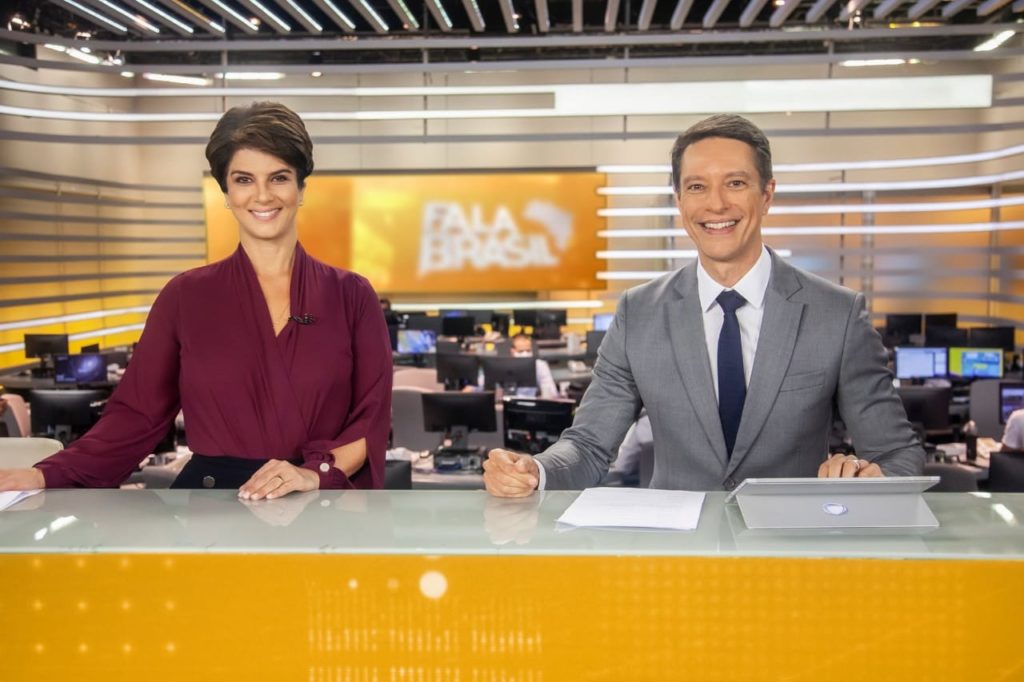 Mariana Godoy e Sergio Aguiar no Fala Brasil
