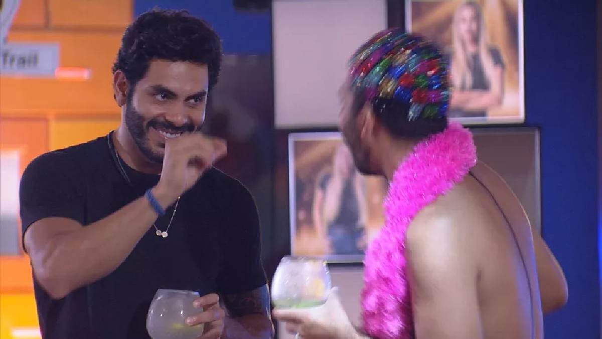 Rodolffo e Gilberto na Festa Los Angeles do BBB 21