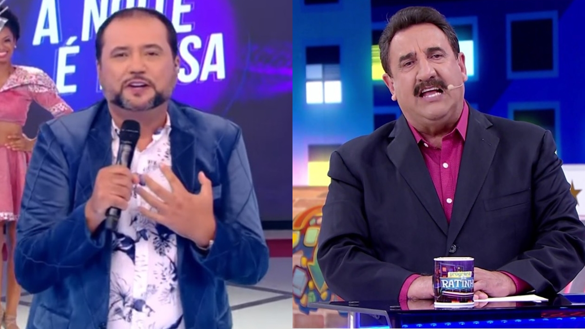 A Noite É Nossa vence o Programa do Ratinho em mais uma semana (Foto: montagem/Observatório da TV)